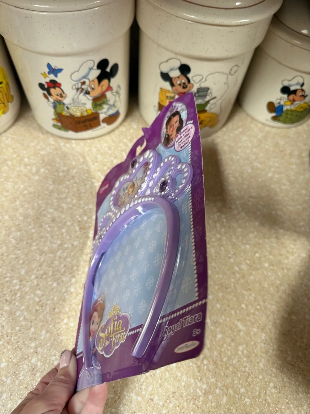 Disney Sofia the First Lavender Princess Tiara Headband with Purple Gems 2014